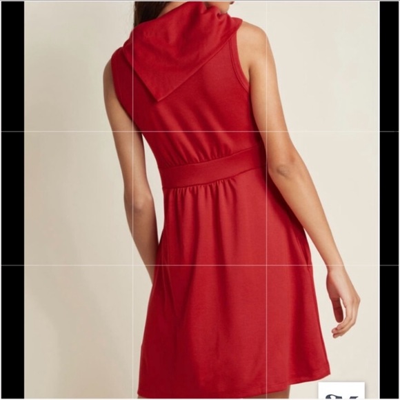 Modcloth Coach Tour A-Line Dress in Red - Picture 4 of 10